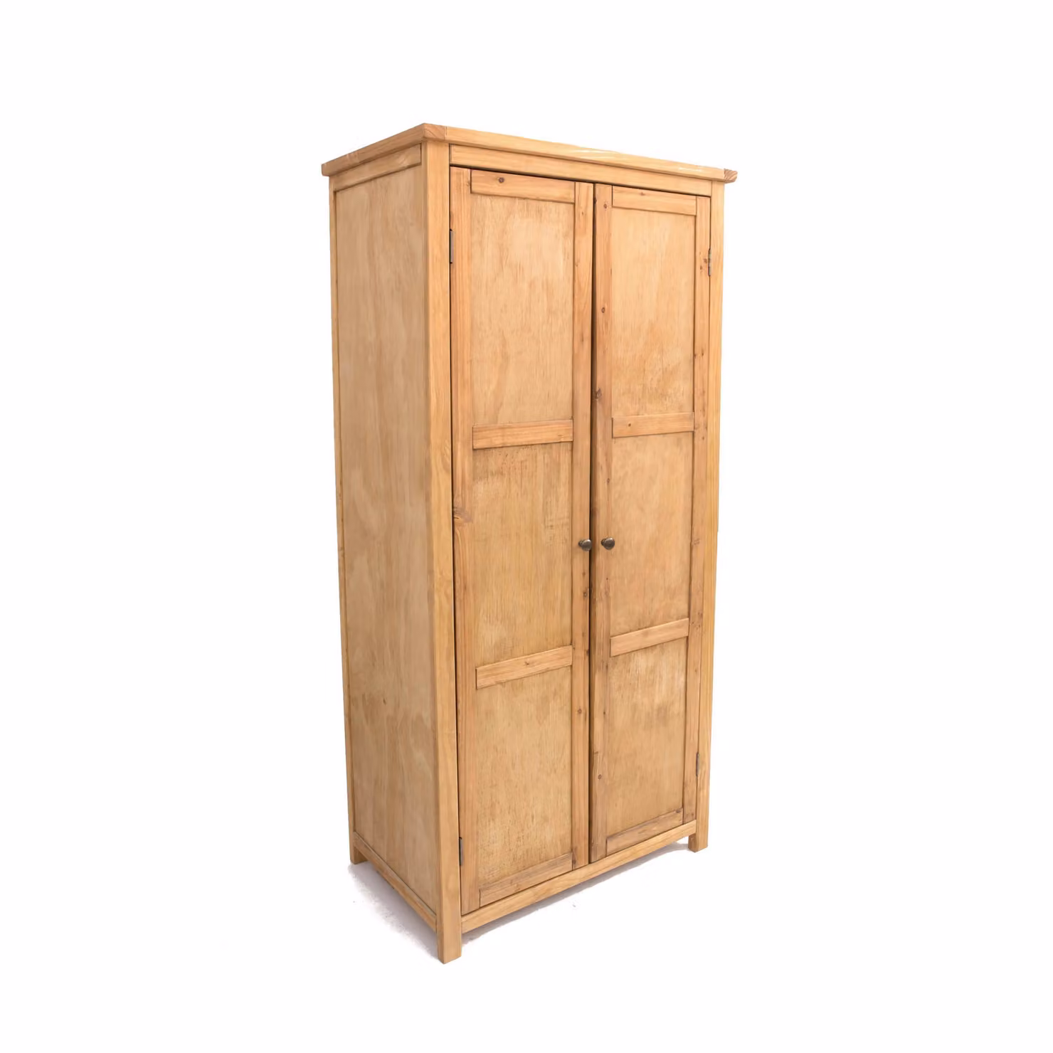 Cabinet Bits Lugo 2 Door Wardrobe in Light Brown Waxed Pine – 2
