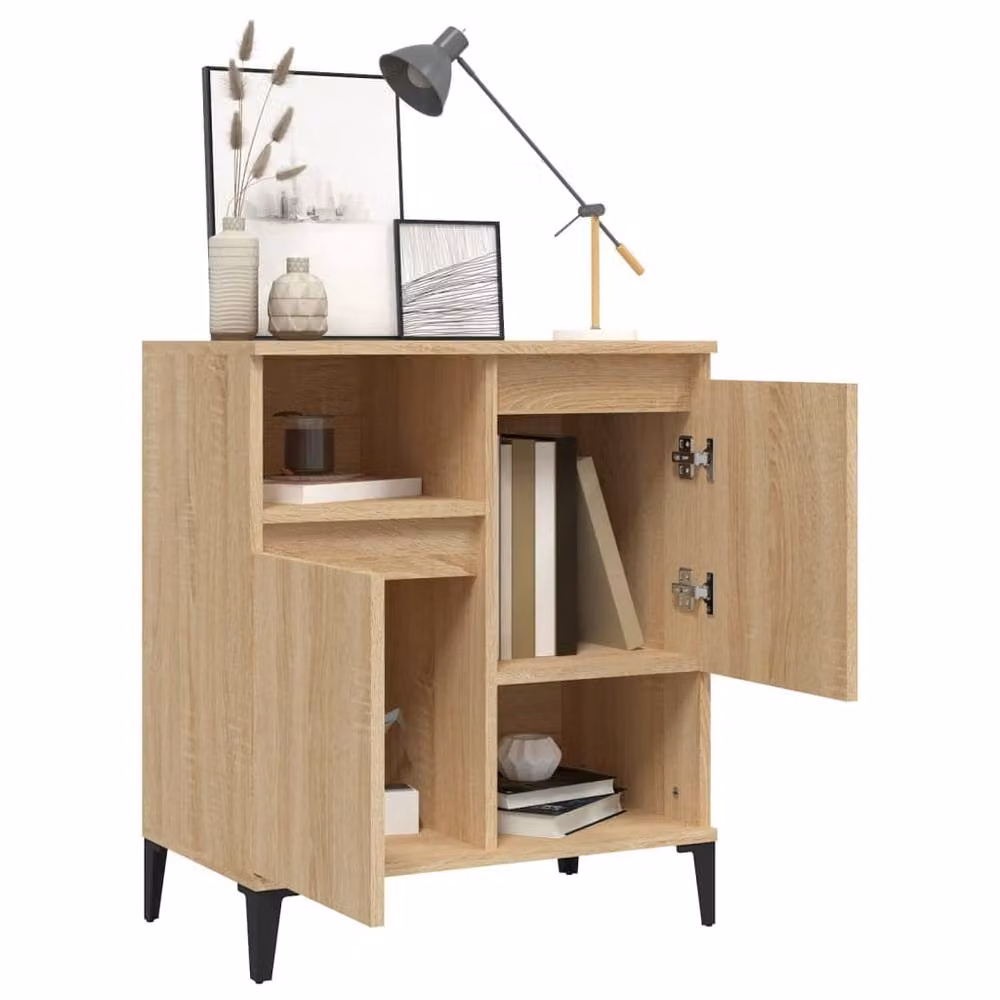 Berkfield Home Sonoma Oak Sideboard in Light Tan, W/D/H: 60 x 35 x 70 cm – 3