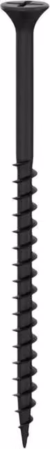 Securfix Black Phillips Drywall Screws, 200 Pack, 3.5mm x 42mm – 1
