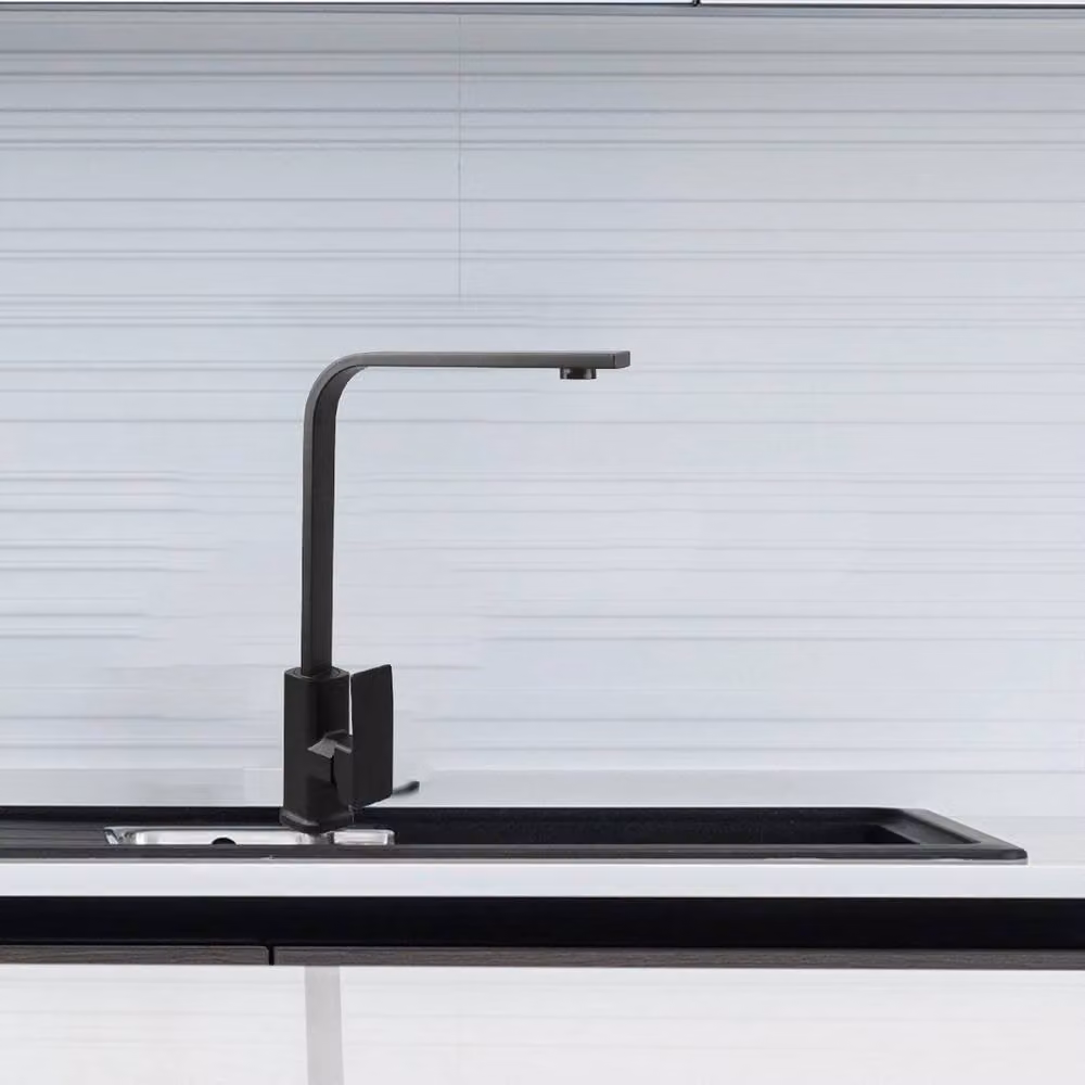 Kelvenix Single Lever Kitchen Sink Mixer Tap with Swivel Spout in Matt Black – 3