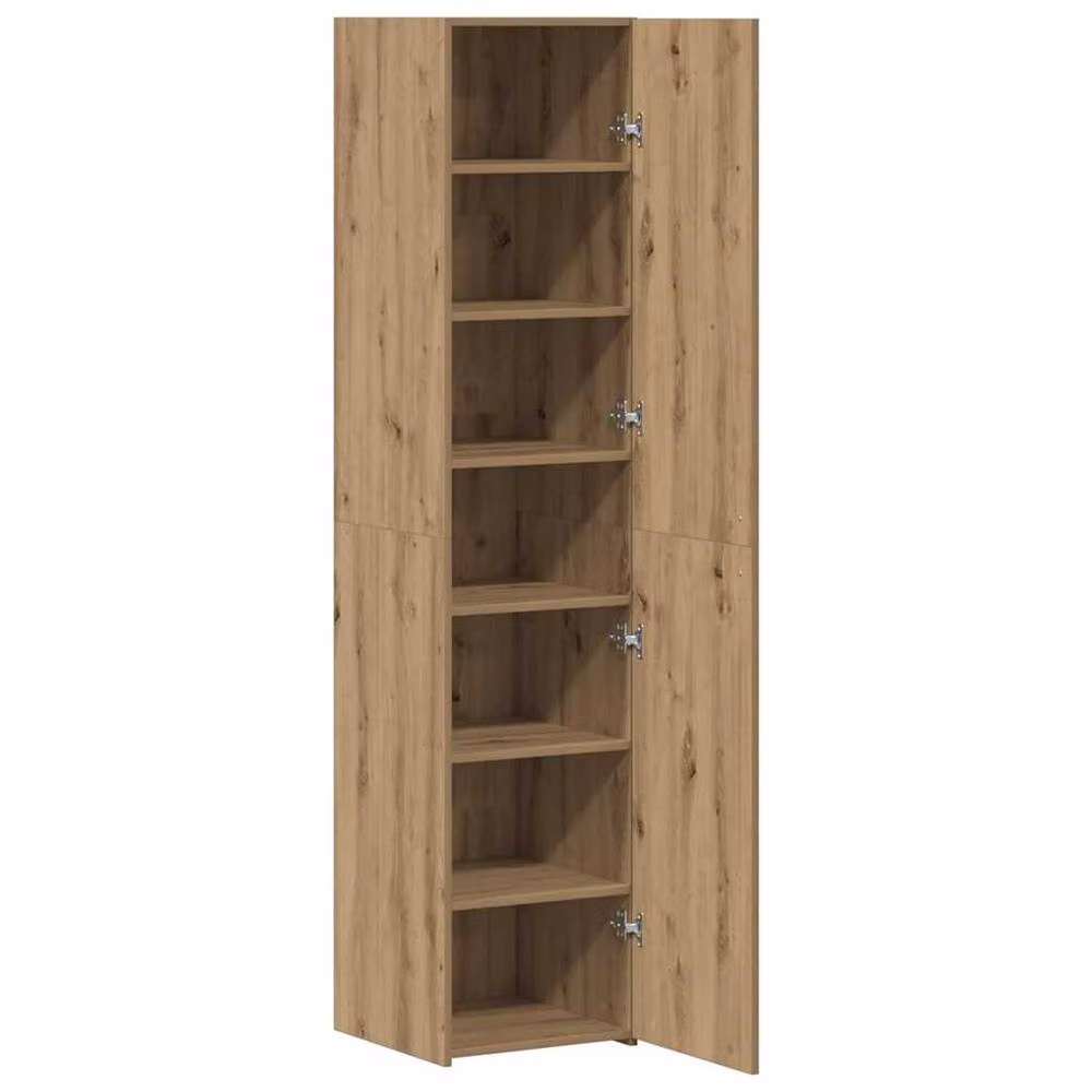 Berkfield Home Artisan Oak Highboard in Brown, W/D/H: 40 x 42.5 x 185 cm – 3