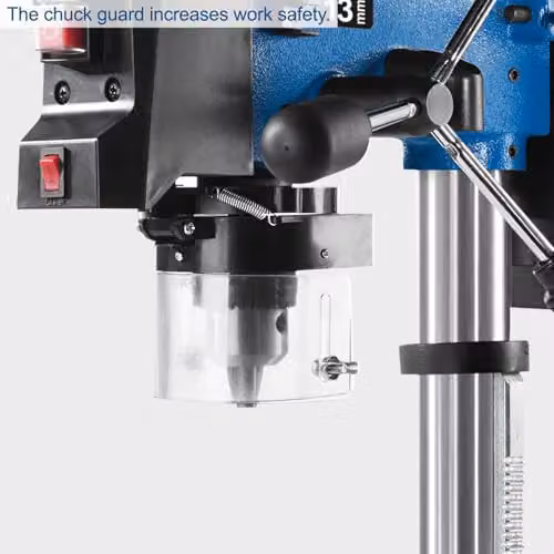 Scheppach DP16SL 550W Benchtop Pillar Drill Press in Blue with 13mm Chuck and Laser Guide – 2
