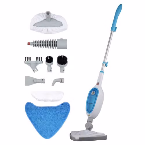 Vytronix Multi-Function 10-in-1 Steam Mop in Blue, White and Multicolour