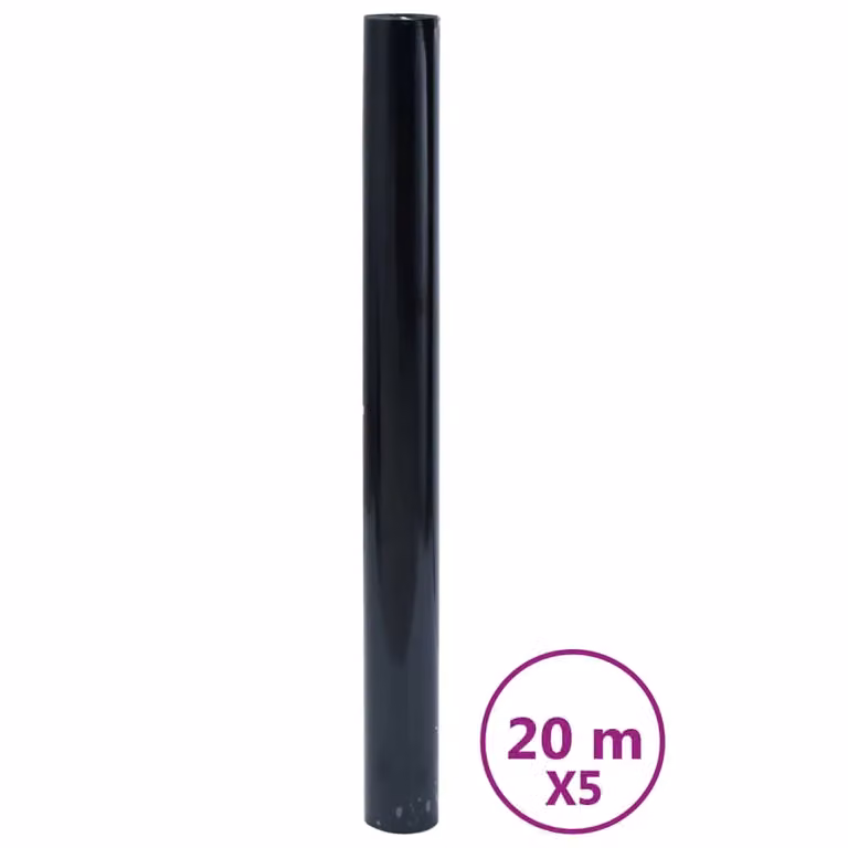 Berkfield Home Frosted Bamboo Pattern PVC Window Films, 4 Pack, Black