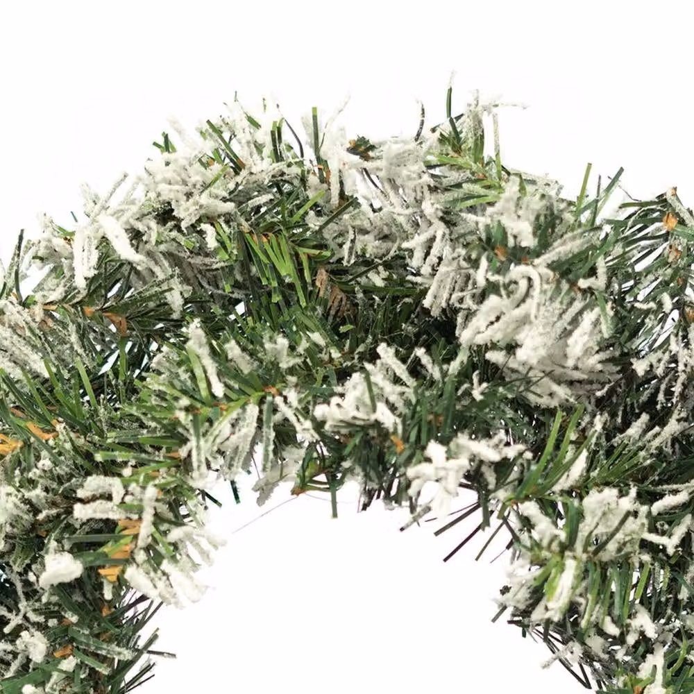 FLAVORA Green Artificial Christmas Hanging Wreath, W/D/H: 100 x 15 x 15 cm – 3