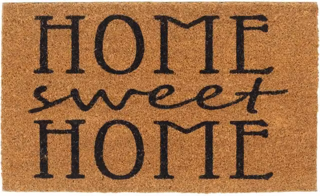 Berkfield Home Brown Tufted Coir Door Mat, W: 45 cm, D: 75 cm – 1