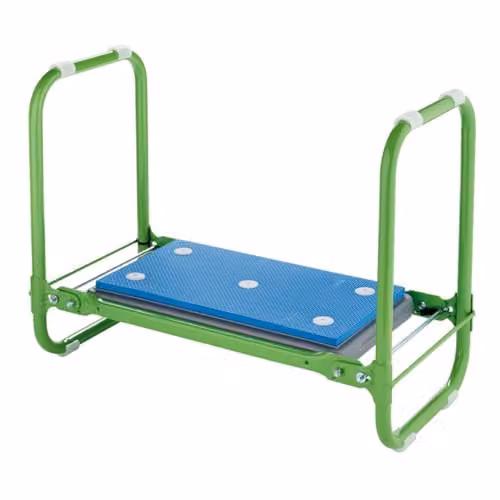 Draper 2-in-1 Folding Garden Kneeler and Seat with Handles in Green and Black