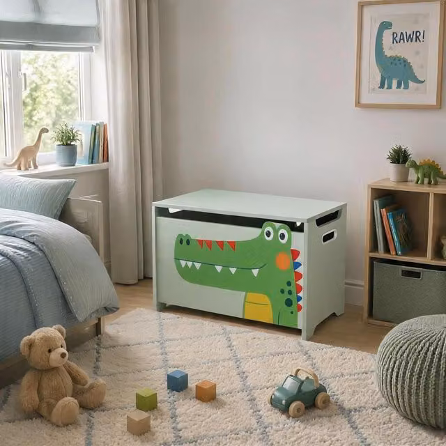 Home Source Kids Character Design Storage Box in Multicolour