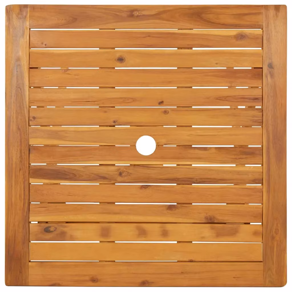 Berkfield Home Folding Garden Table in Brown Solid Acacia Wood W/D/H: 70 x 70 x 75 cm – 2