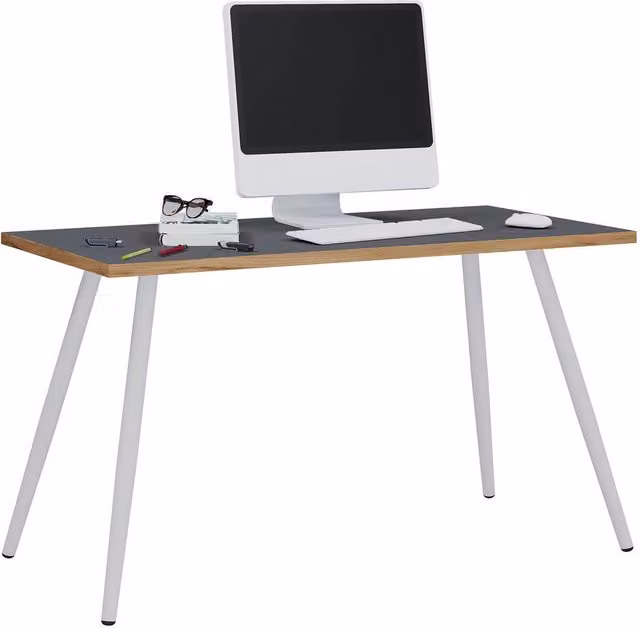 VCM Salia Wooden Writing Desk in Multicolour, W: 138 cm, D: 50 cm, H: 70 cm