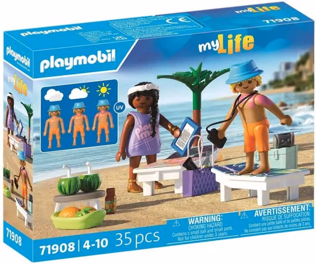 Playmobil Couples Trip at the Beach Playset in Yellow and Multicolour