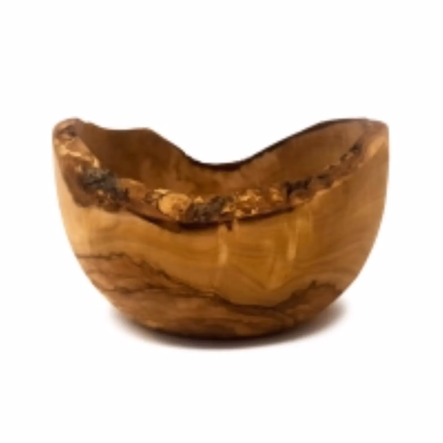 Verano Spanish Ceramics Handmade Natural Grained Olive Wood Pasta Bowl, Diameter: 14 cm – 2