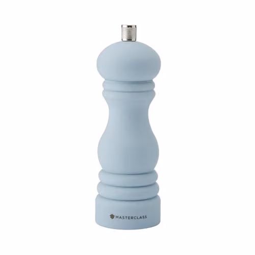 MasterClass Salt or Pepper Mill with Interchangeable Caps and Ceramic Grinder, Blue, Height: 17 cm – 1