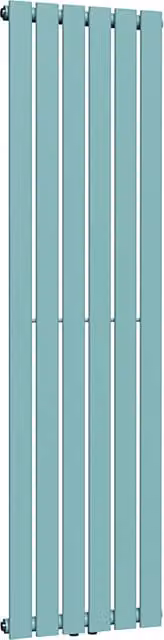 Lux Heat Caribbean Sea Coloured Vertical Radiator, Single Steel Wall Mounted, H: 160 cm, W: 42 cm