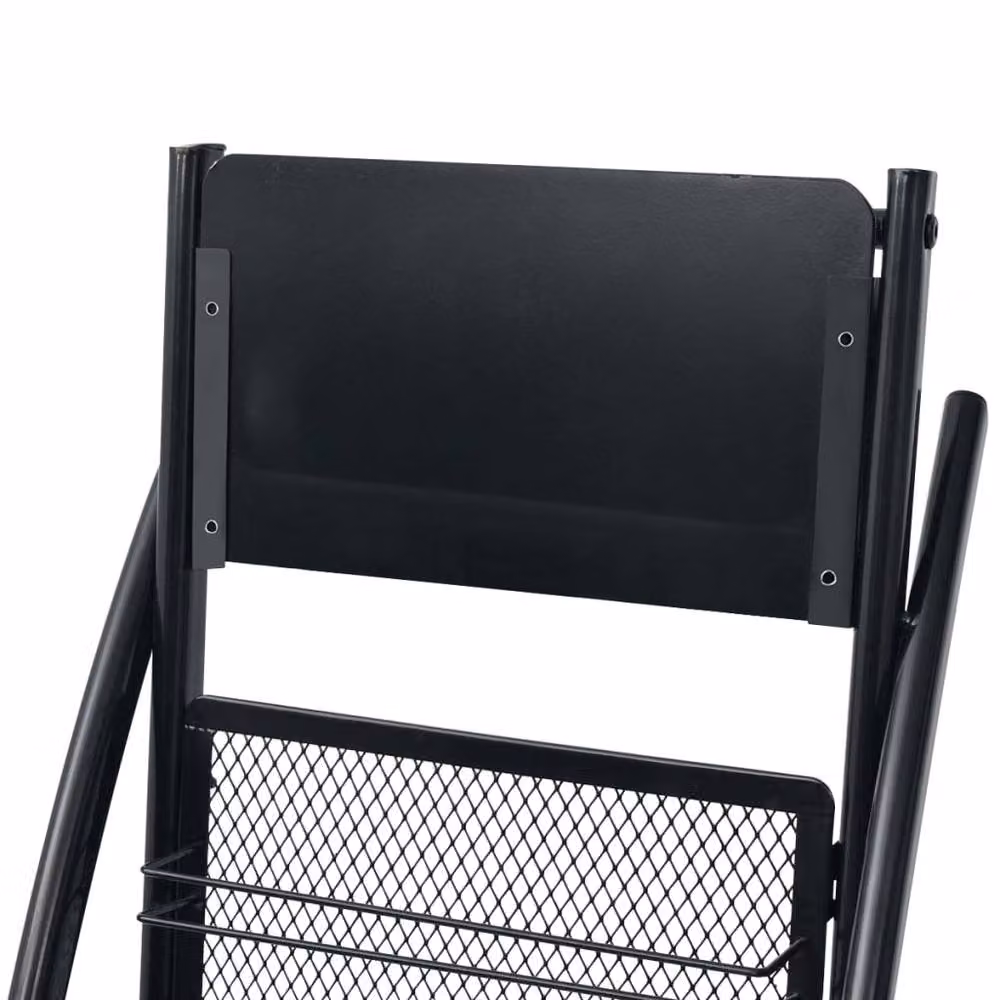 Berkfield Home Black Magazine Rack, W/D/H: 40 x 32 x 131 cm – 3