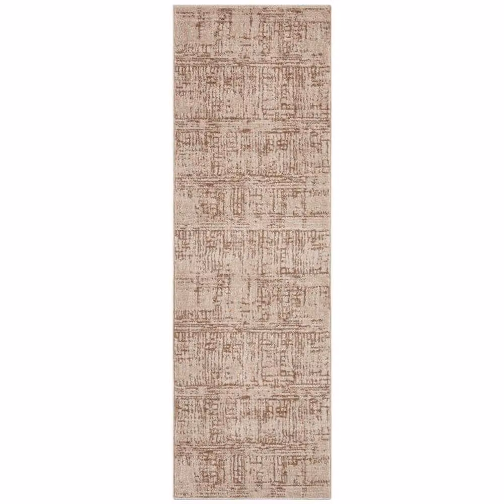 THE RUGS Terrain Designer Shortpile Geometric Rug in Brown, W: 80 cm x L: 200 cm – 2