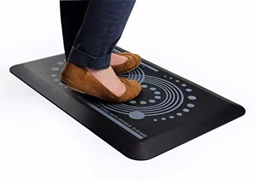 Floortex AFS-TEX 2000 Active Anti-Fatigue Standing Desk Mat, Black – 6