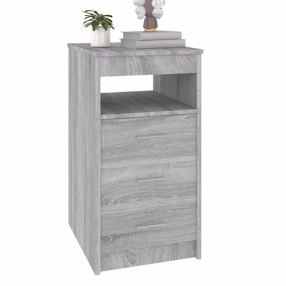 Berkfield Home Grey Sonoma Drawer Cabinet W/D/H: 40 x 50 x 76 cm – 3