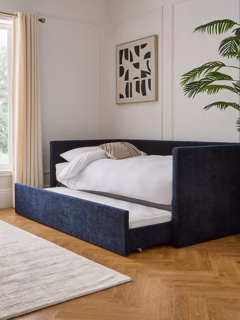 The Very Collection Newport Upholstered Day Bed in Blue
