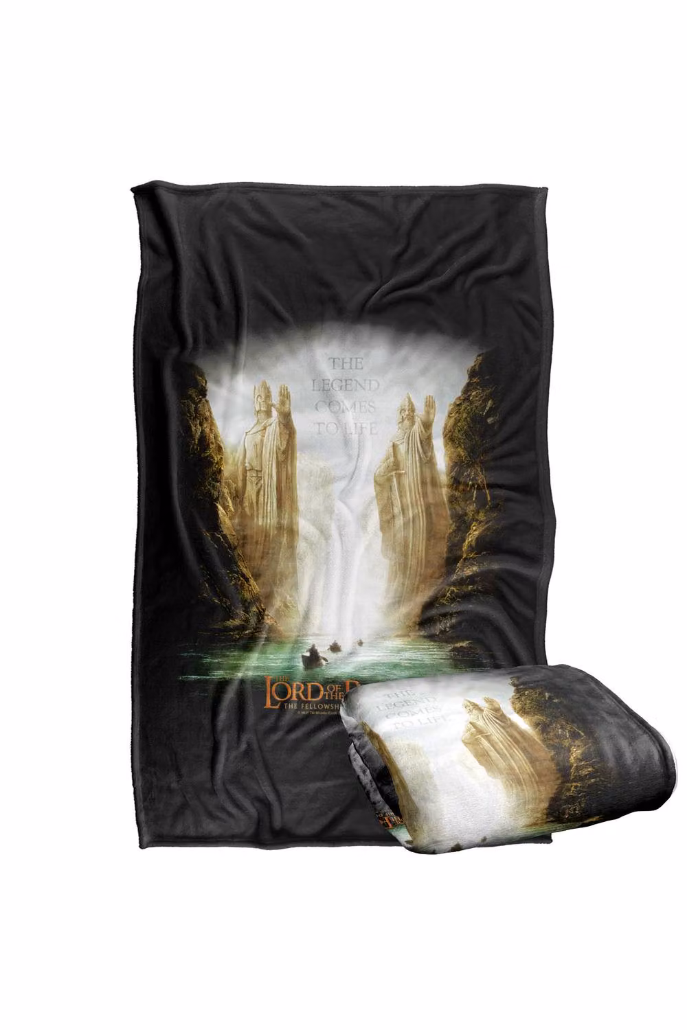 LOGOVISION Lord of the Rings Fellowship Kings of Old Super Soft Fleece Throw Blanket, Multicolour, W: 91.44 cm, L: 147 cm – 7