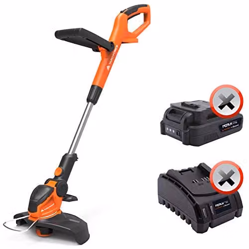 Yard Force LT C25W 20V Cordless Grass Trimmer with 25cm Cutting Width, Orange, Body Only – 1