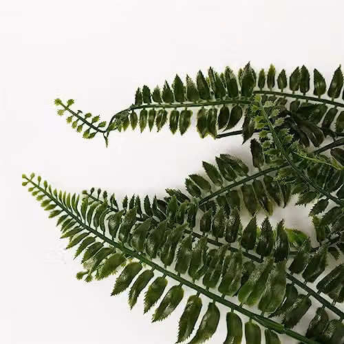 LeafUK Green Leaf Design Artificial Hanging Plants – 3