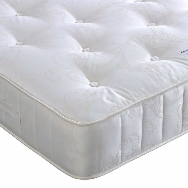 Bedmaster Berrington 1200 Pocket Sprung Natural Mattress in White, W/D/H: 120 x 200 cm
