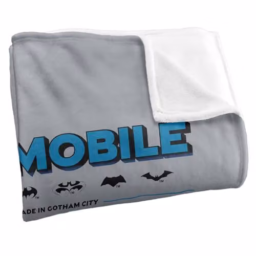 LOGOVISION Batman 85th Anniversary Batmobiles Through The Years Kids Silky Touch Super Soft Fleece Throw Blanket, Multicolour, W: 91.44 cm, L: 147 cm – 2