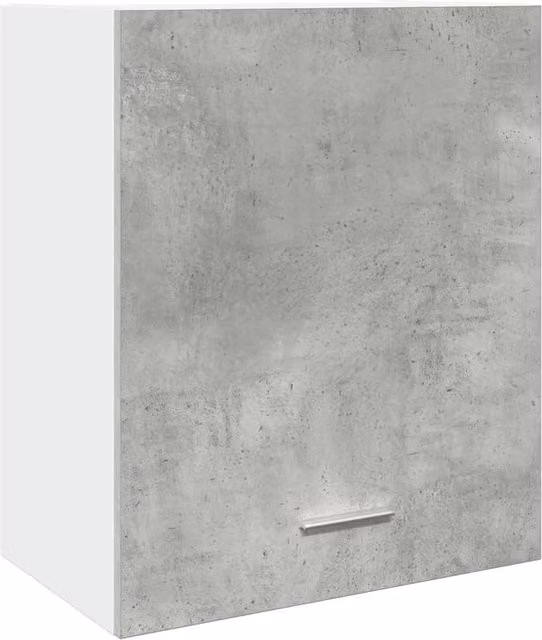 Berkfield Home Wall Mounted Hanging Kitchen Cabinet in Grey, W/D/H: 50 x 31 x 60 cm