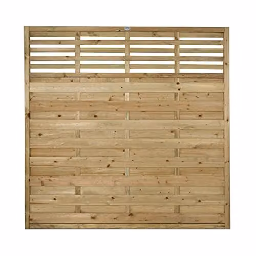 Forest Impregnated Brown Wooden Fence Board, Pack of 4, H: 182.88 cm