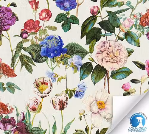 Livingwalls DESIGNDROP Pre-Pasted Non-Woven Abstract Wallpaper in Blue and Multicolour – 3
