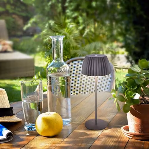 Briloner Riffle Rechargeable LED Table Lamp, Anthracite, H 36.5 x W 14.5 cm – 7