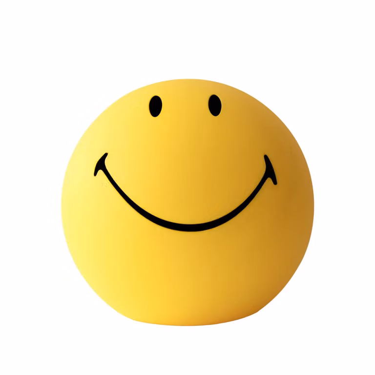 Mr Maria Smiley Dimmable LED Tabletop Night Light in Yellow
