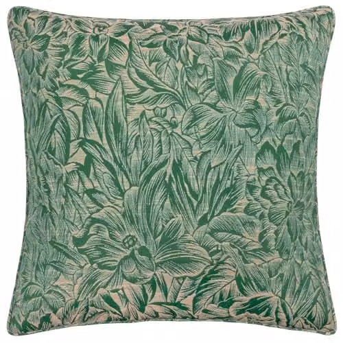 Terrys Floral Square Polyester Filled Cushion, Green, W/D/H: 50 x 50 x 50 cm – 2