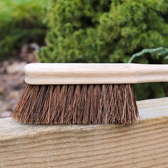 Bentley Brown Wooden Hand Brush with Stiff Natural Fibre Bristles, 150g