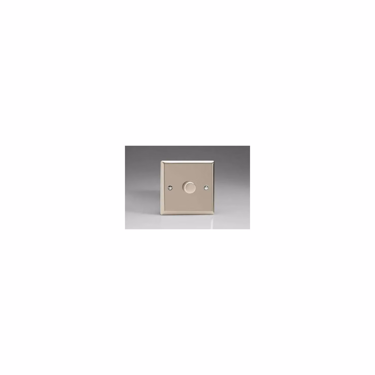 Varilight Classic V-Pro LED Trailing Edge Dimmer Switch, 1-Gang, Chrome and Grey – 2