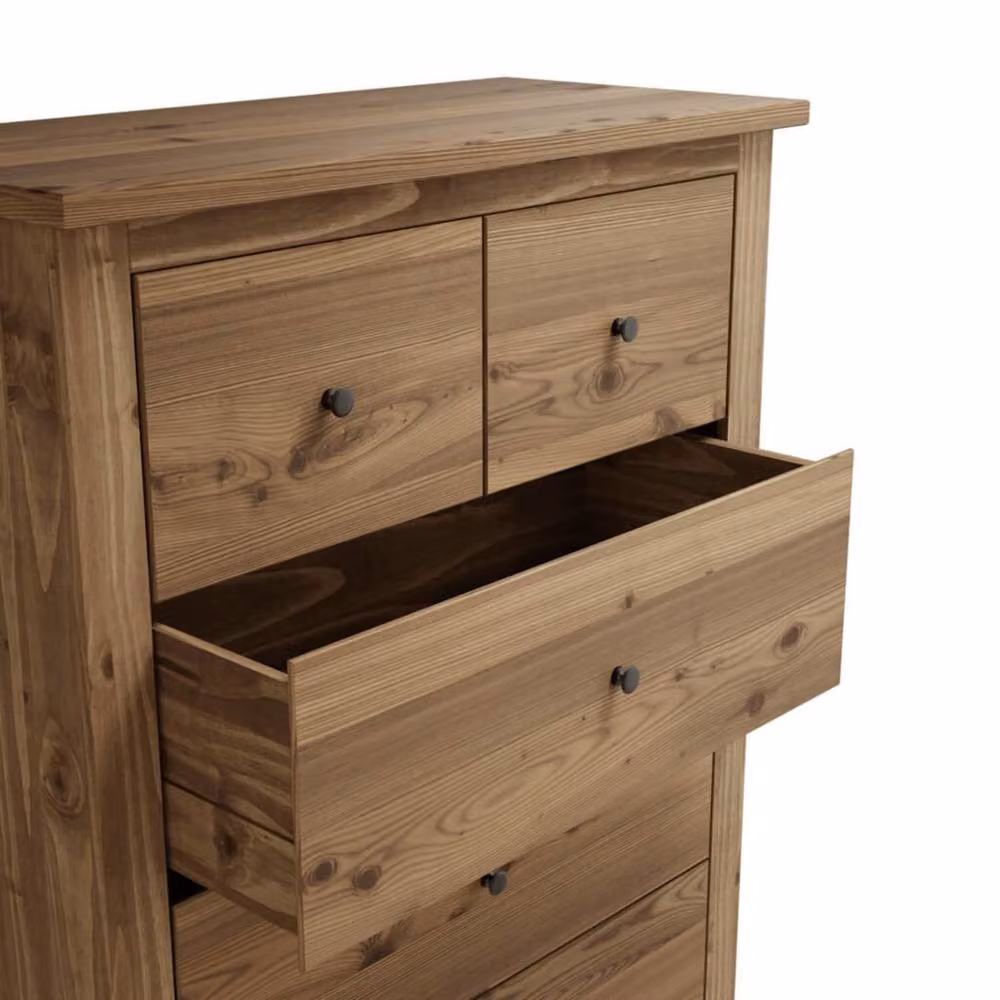 Wyld Haus Tralee Brown Pine 3+2 Chest of Drawers – 3