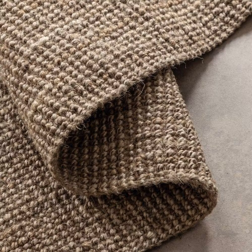THE RUGS Handwoven Flatweave Jute Rug in Brown, W: 160 cm, L: 230 cm – 2