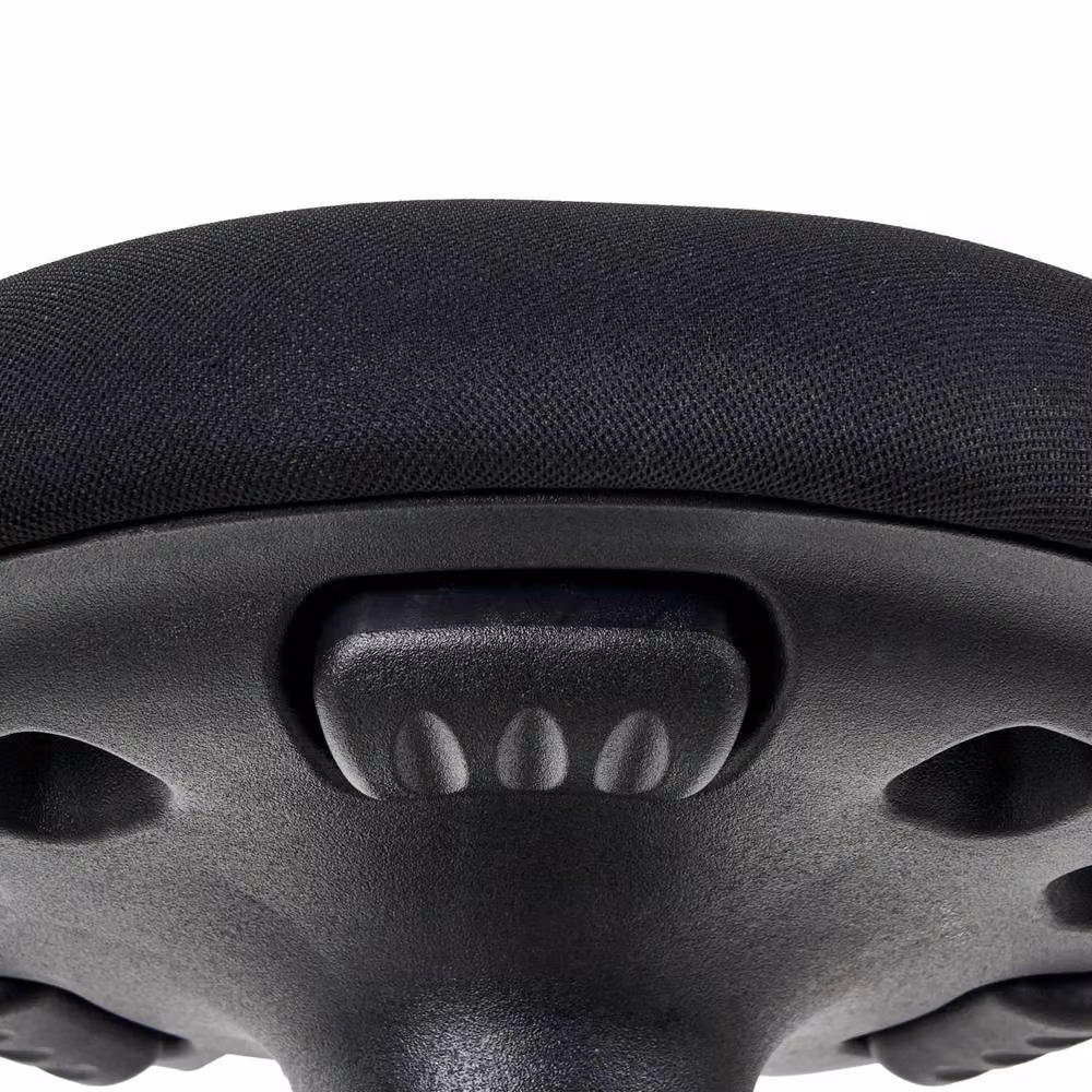 Wyld and Coco Adjustable Wobble Stool with Black Fabric and Steel Frame – 4