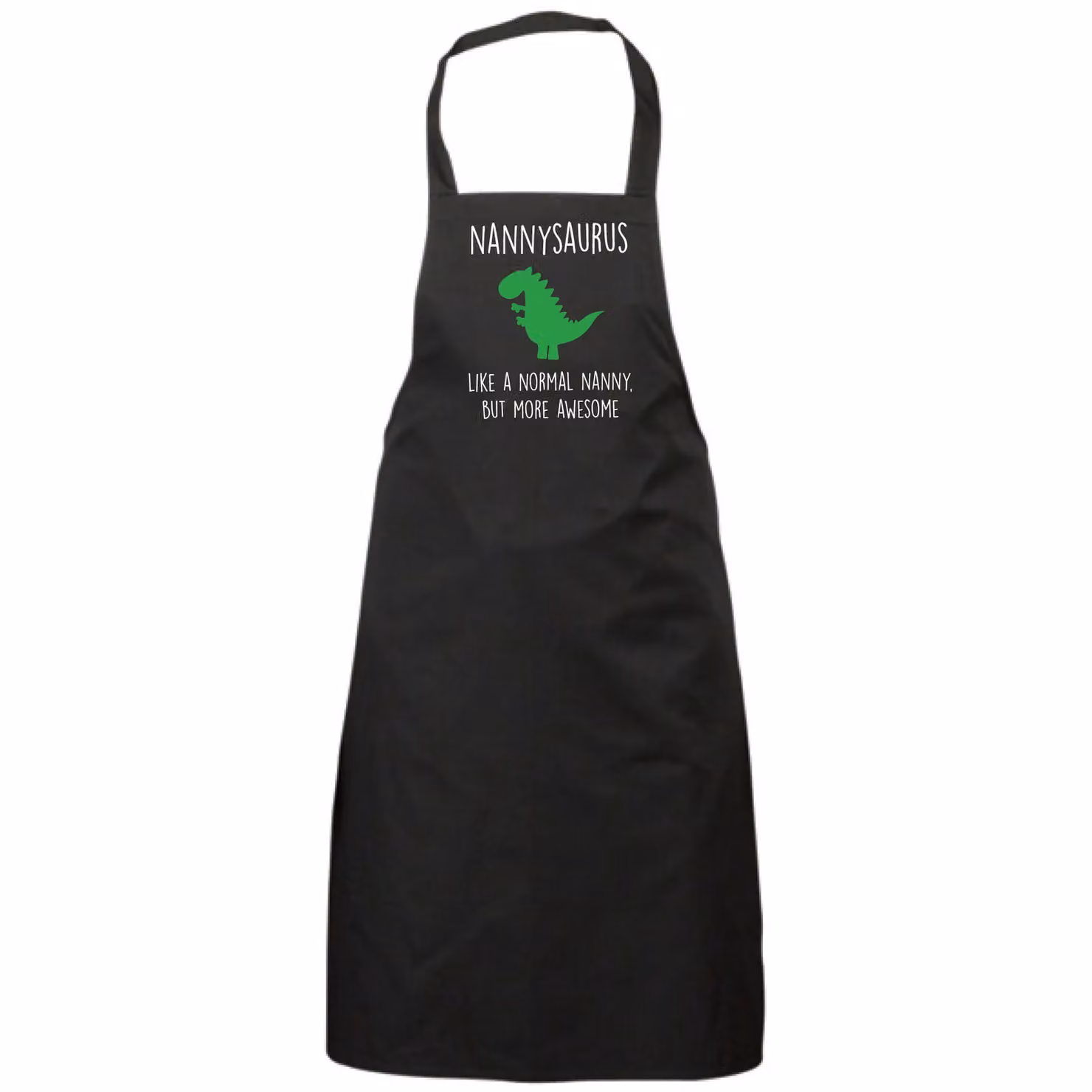 60 Second Makeover Nannysaurus Women's Cotton Apron in Black – 2