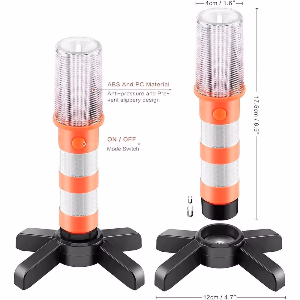 Kelvenix 2-Piece Car and Van Emergency LED Kit in Orange – 2