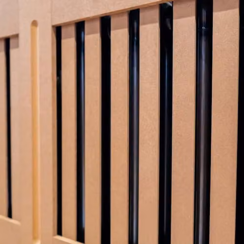 Airwave Vertical Line Style Radiator Cover, Unpainted MDF, Large – 3