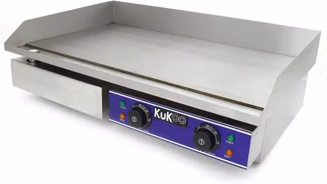 KuKoo Silver Stainless Steel Electric Griddle, Width: 70 cm