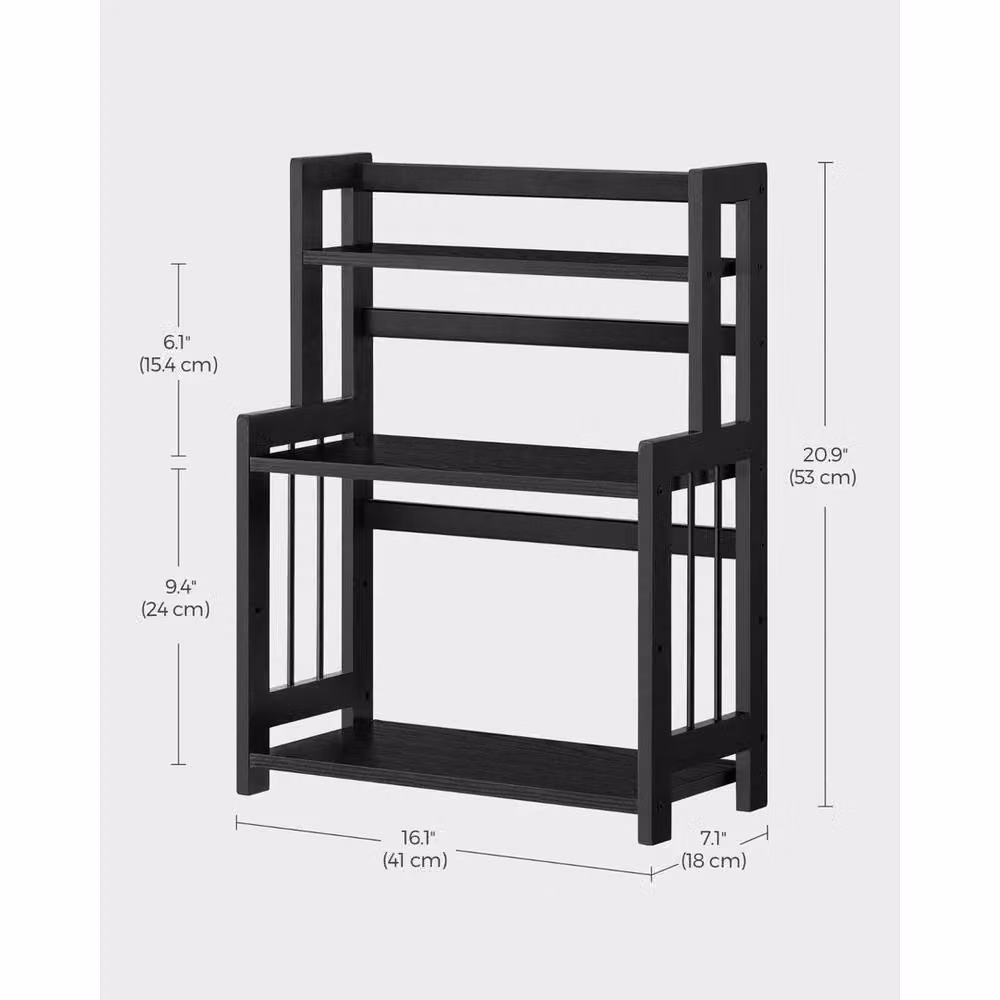 Kelvenix Black 3-Tier Modern Spice Rack and Countertop Storage Shelf – 2