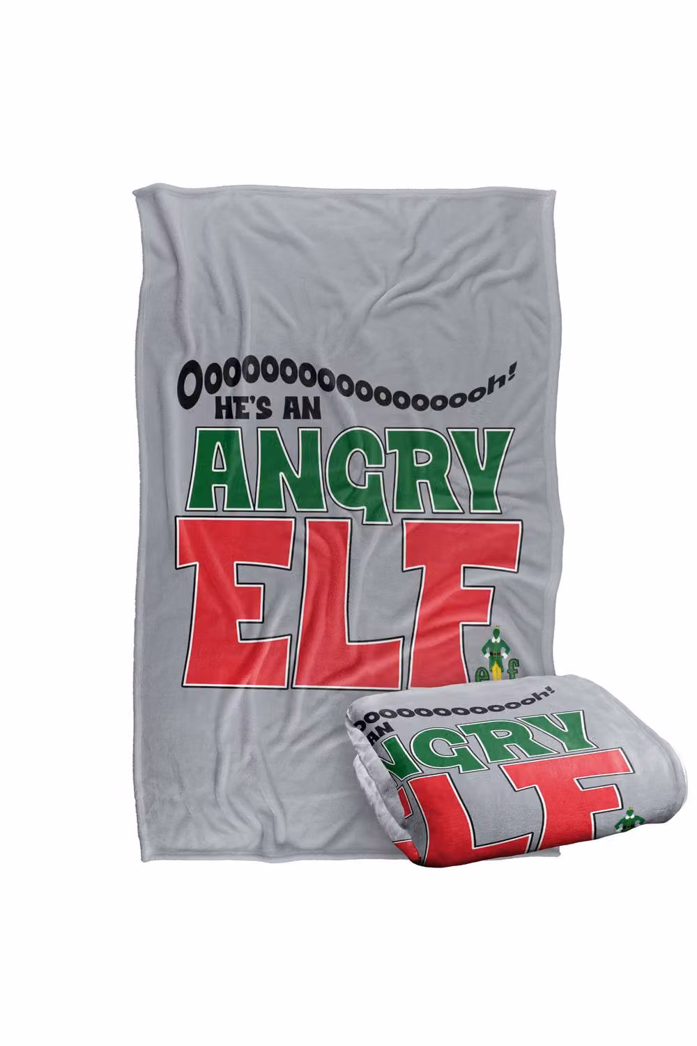 Warner Bros. Elf Angry Elf Extra Large Super Soft Fluffy Polyester Throw Blanket in Multicolour – 2
