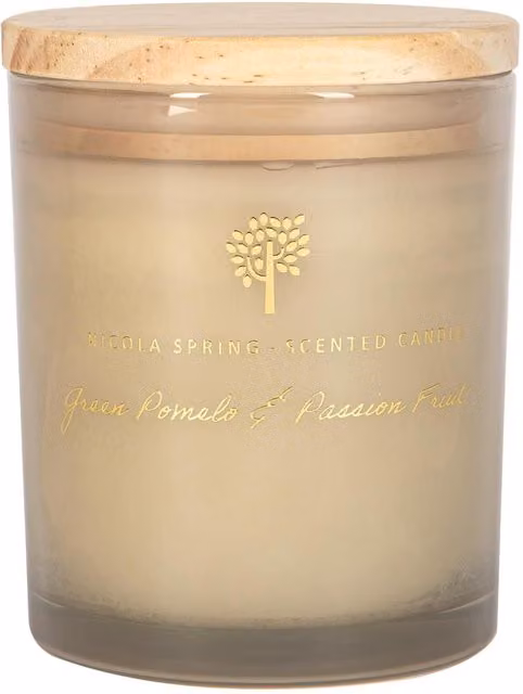 Nicola Spring Pomelo & Passion Fruit Scented Soy Wax Candle, 130g, Grey – 3
