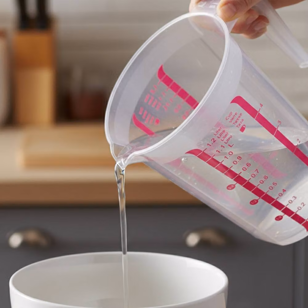 Bedsland Transparent Acrylic Measuring Jug with Printed Scale, 1000ml – 3