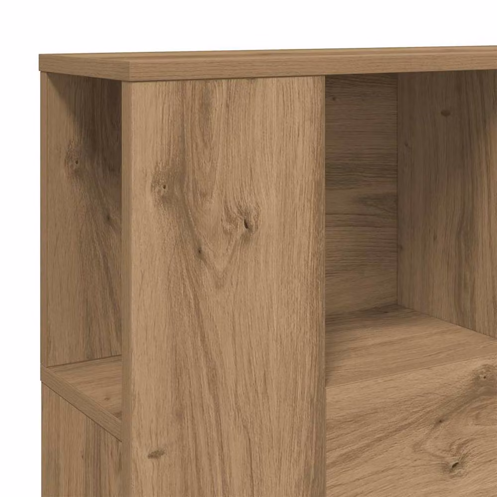 Berkfield Home Artisan Oak Headboard Cabinet in Brown, W/D/H: 120 x 19 x 104.5 cm – 3