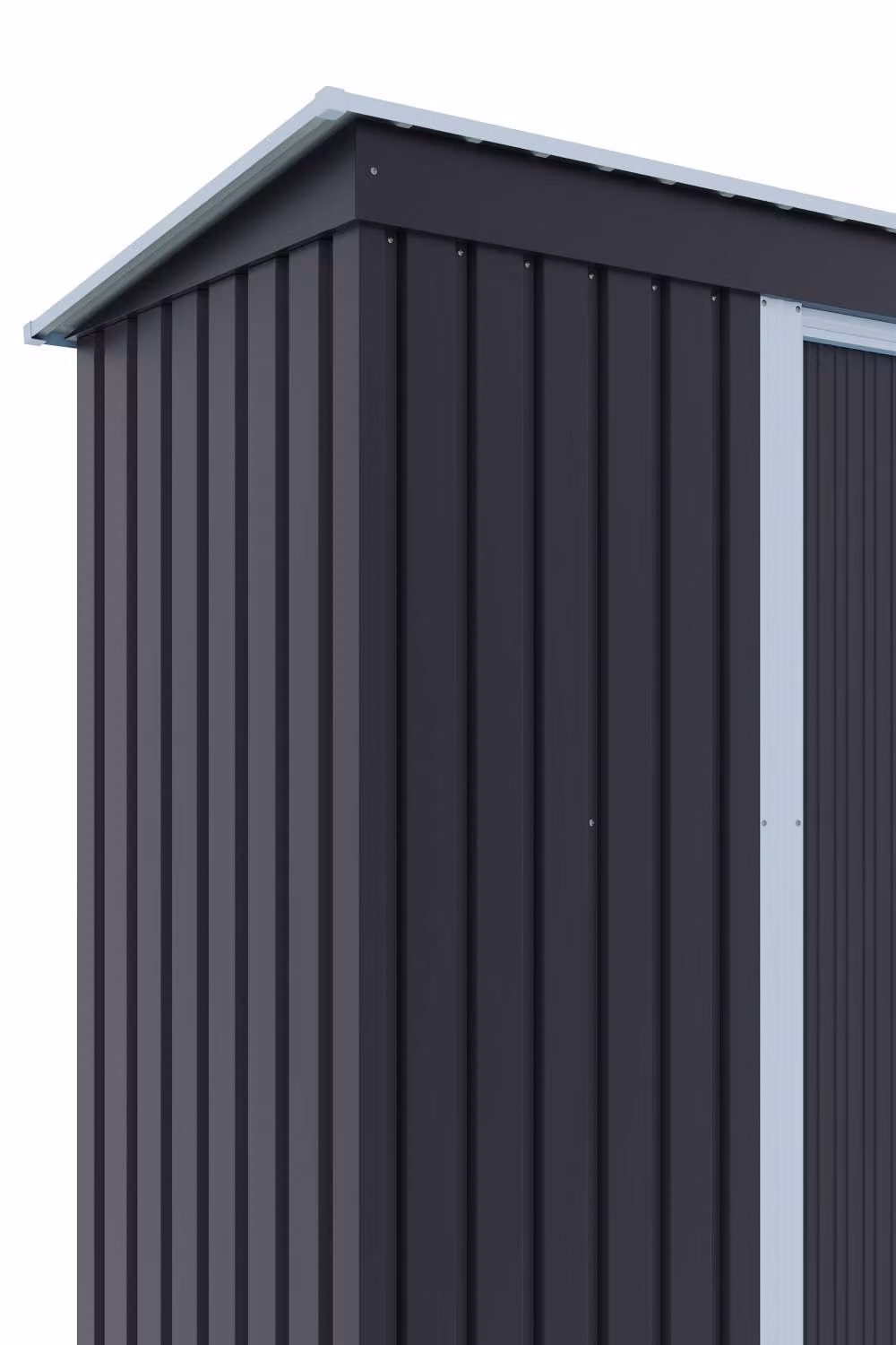 Garden Sanctuary Modern Pent Metal Outdoor Storage Shed in Matt Grey, W/D/H: 152.4 x 91.44 x 91.44 cm – 5
