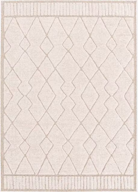 sweeek Berber Pattern Moroccan Ethnic Interior Rug in Beige, W: 120 cm, D: 170 cm